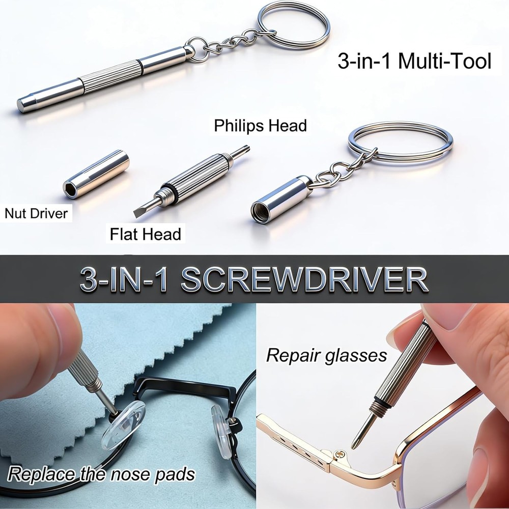 5-Pair Replacement Nose Pad Kit - Silicone & Multi-Functional Tool