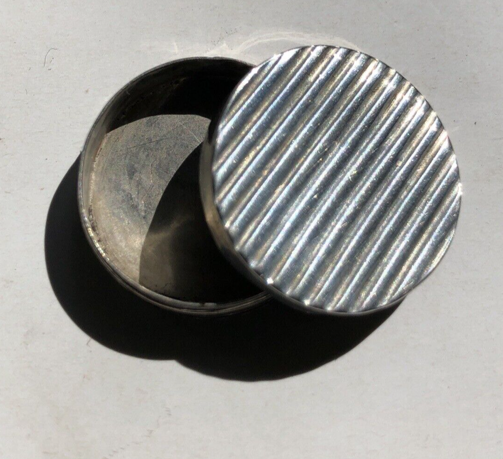 George III Small Silver Patch Box Birmingham 1800 John Thornton