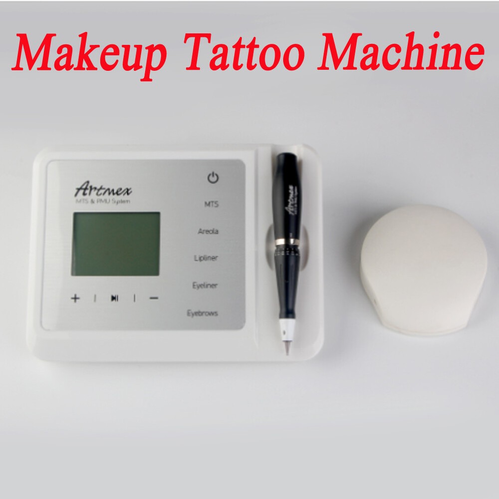 Digital Permanent Makeup Machine Micro Blading Pen with Replacement 6 Pcs Pins
