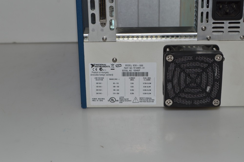 NATIONAL INSTRUMENTS SCXI-1000 DATA ACQUISITION CHASSIS (IRC62)