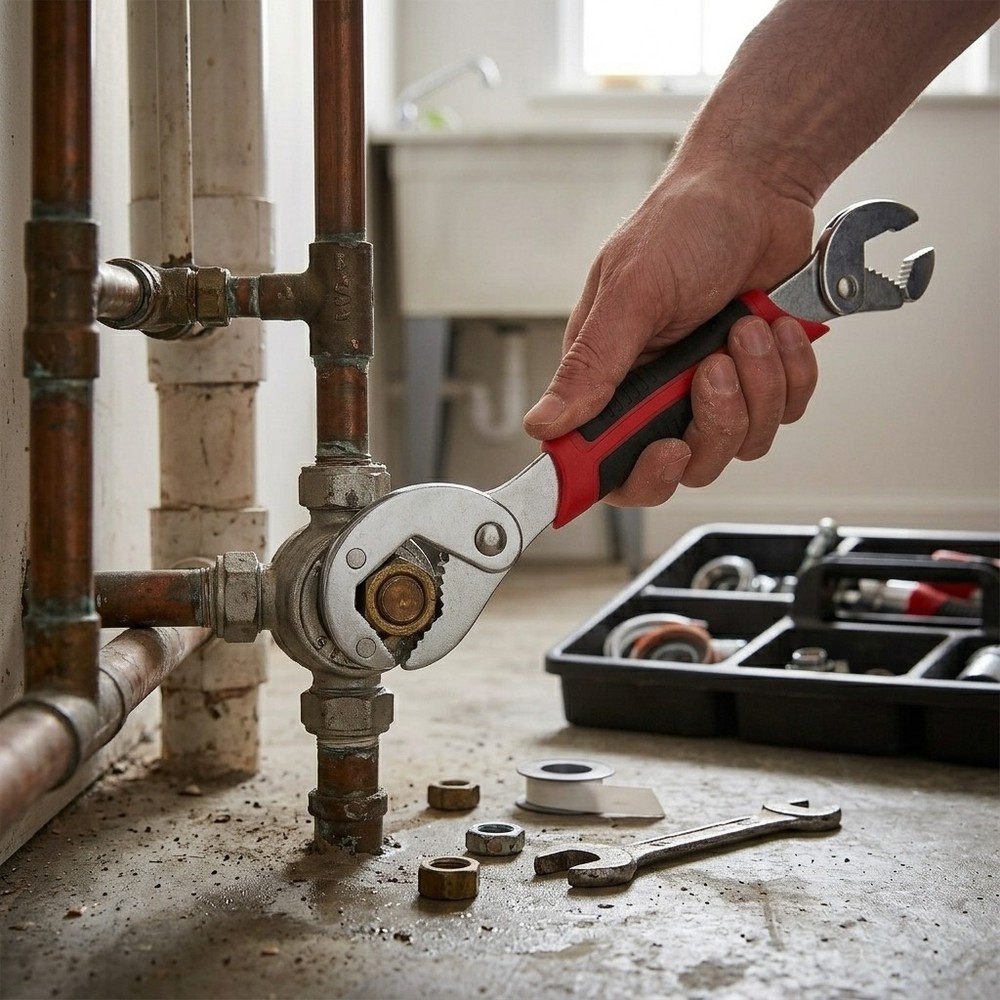 Adjustable Universal Spanner Wrench, Dual Head Multi Function Repair Tool