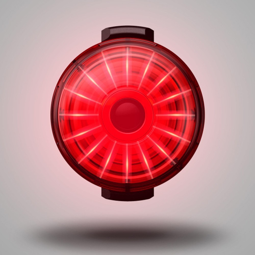 LED Tail Light with Domed Lens for Increased Side Visibility While Riding