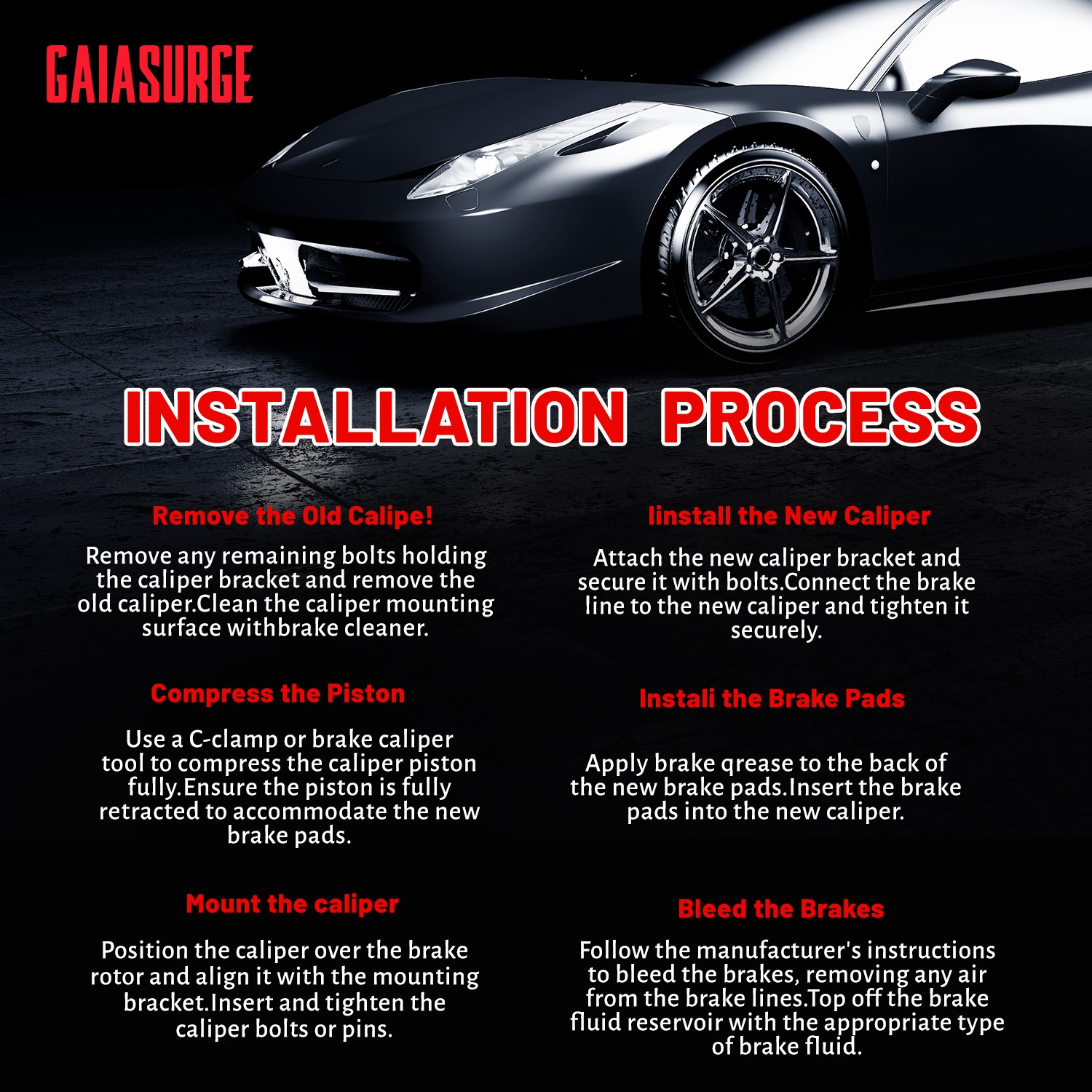 2x Front Brake Calipers with Bracket for Honda Civic 1990-2000 Civic del Sol CRX