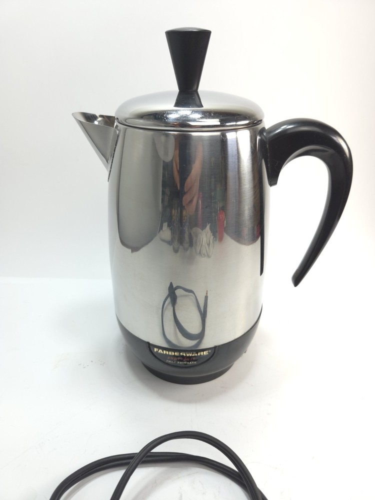 Vintage Farberware Superfast 2-8 Cup Coffee Percolator Model 138B Tested Working