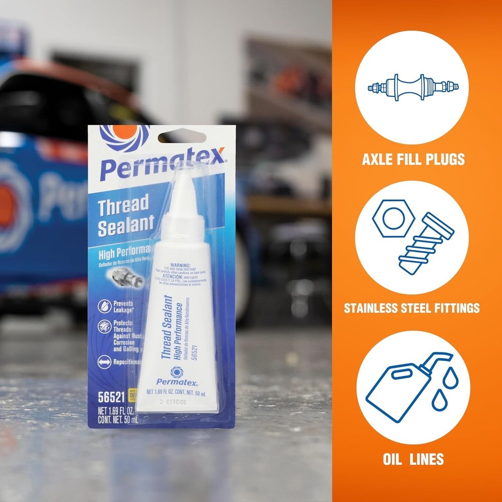 High Performance Thread Sealant, 50 ml, White