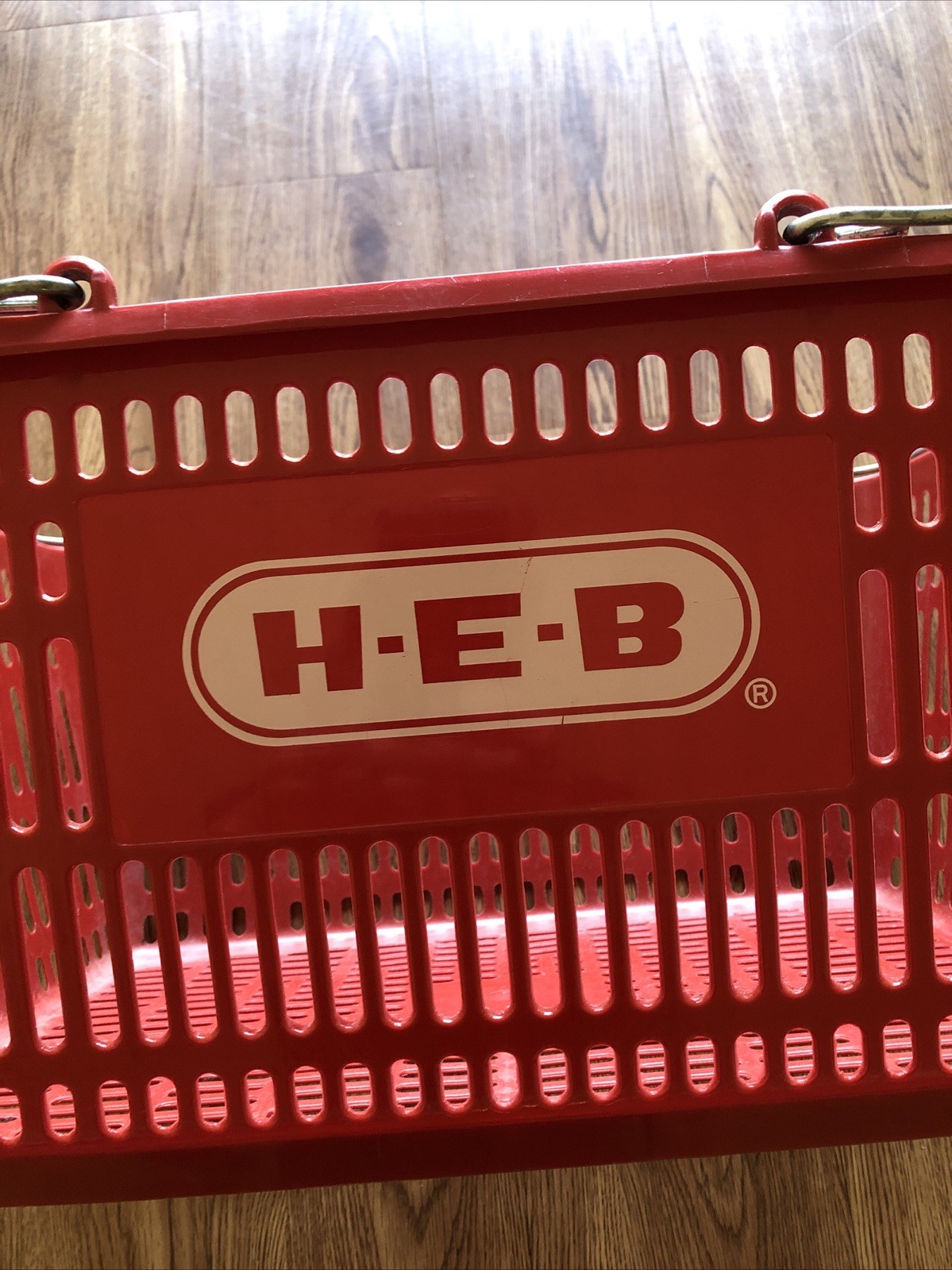 HEB Grocery Store Shopping Basket H-E-B Texas Authentic Full Size 14x20x10” Read