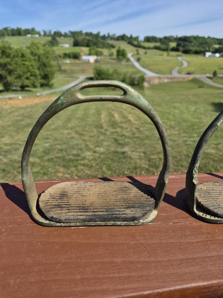 Stirrups Horses Riding Equestrian Tread Brass