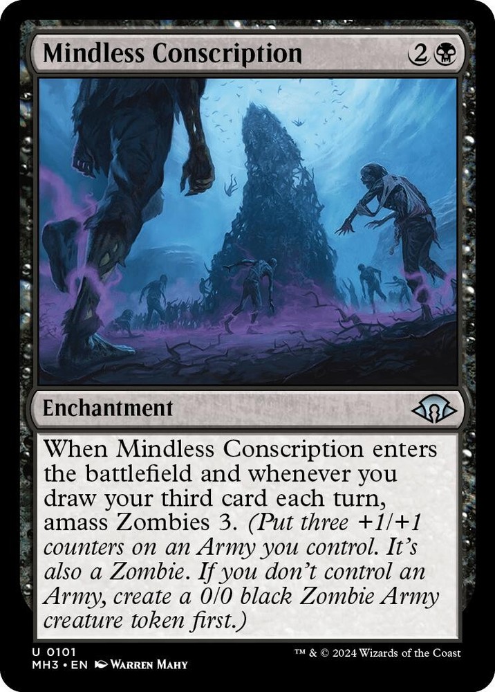 Mindless Conscription Modern Horizons 3 101 MTG LP