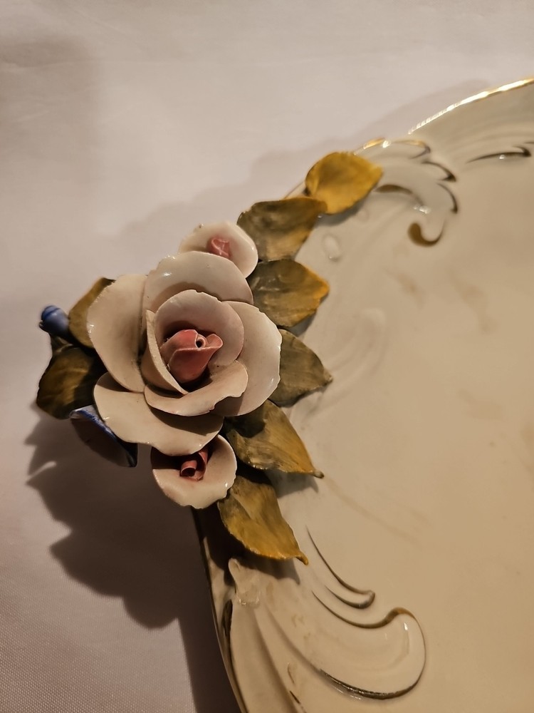 Antique Rose Platter.