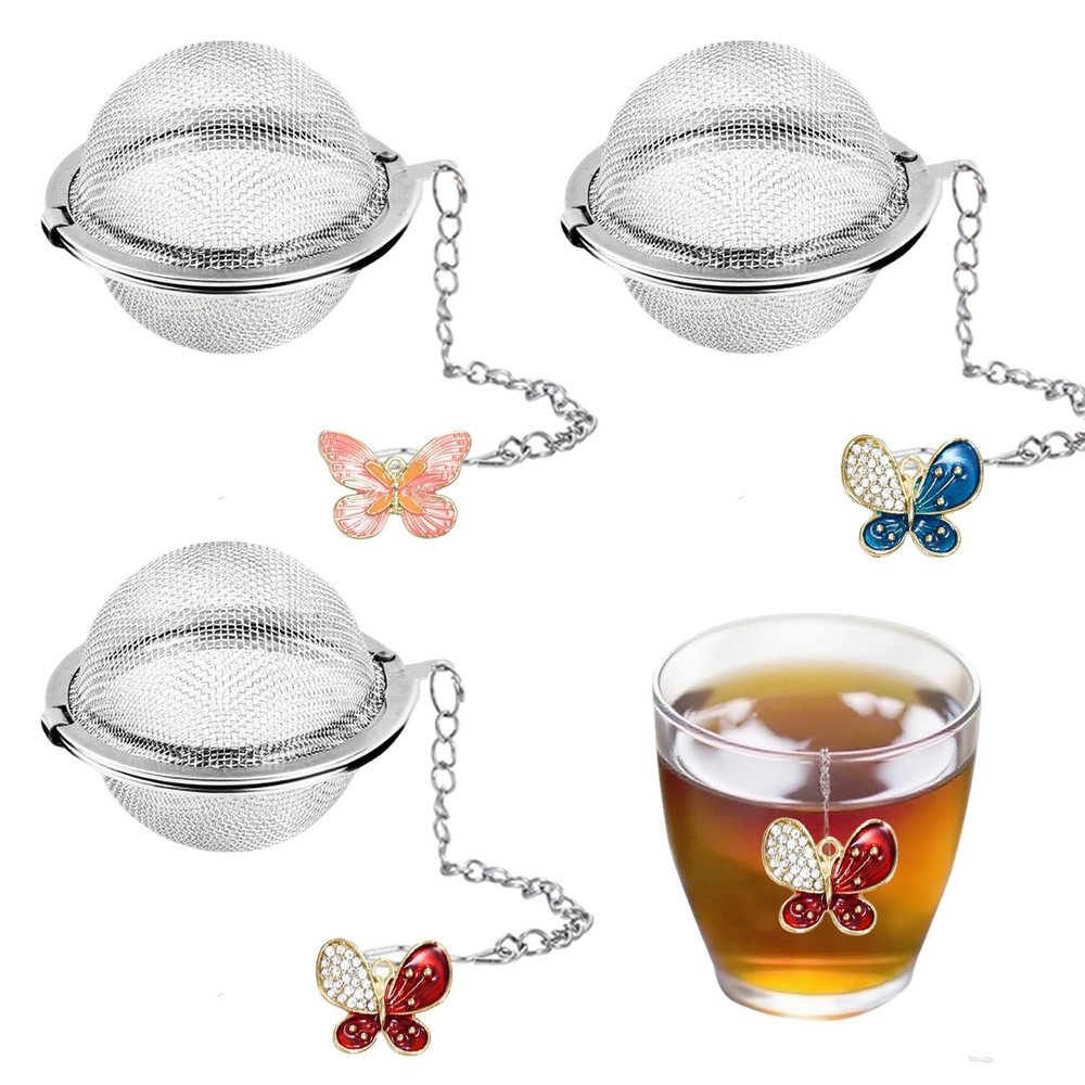 3 Pcs Tea Infusers for Loose Tea Leaf Steeper Tea Balls for Loose Tea Diffuse...