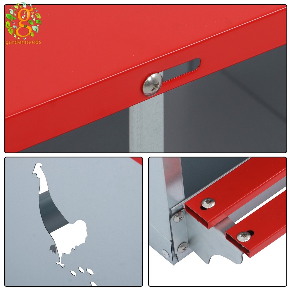 Nesting Box Chicken Laying Boxes Durable Metal 6 Compartment Nesting Boxes