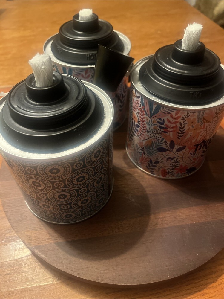 Tiki Tabletop Torch Canisters