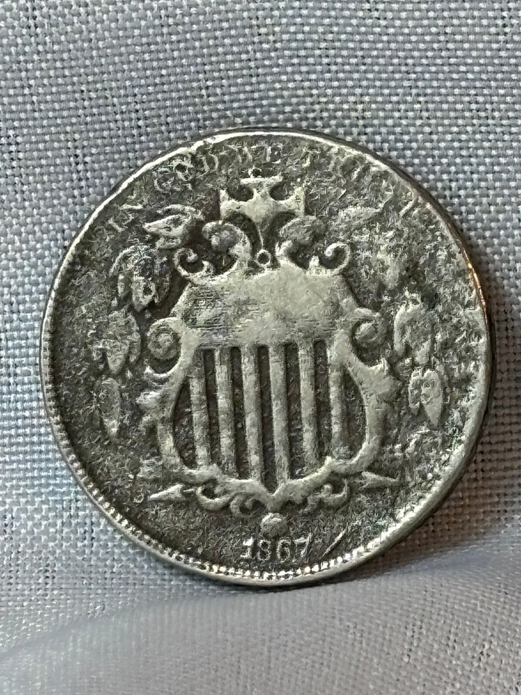 1864 2 Cent Piece & 1867 Shield Nickel