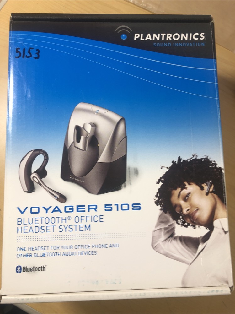 Plantronics Voyager 510S Black/Gray Bluetooth Wireless Office Headset (5153)