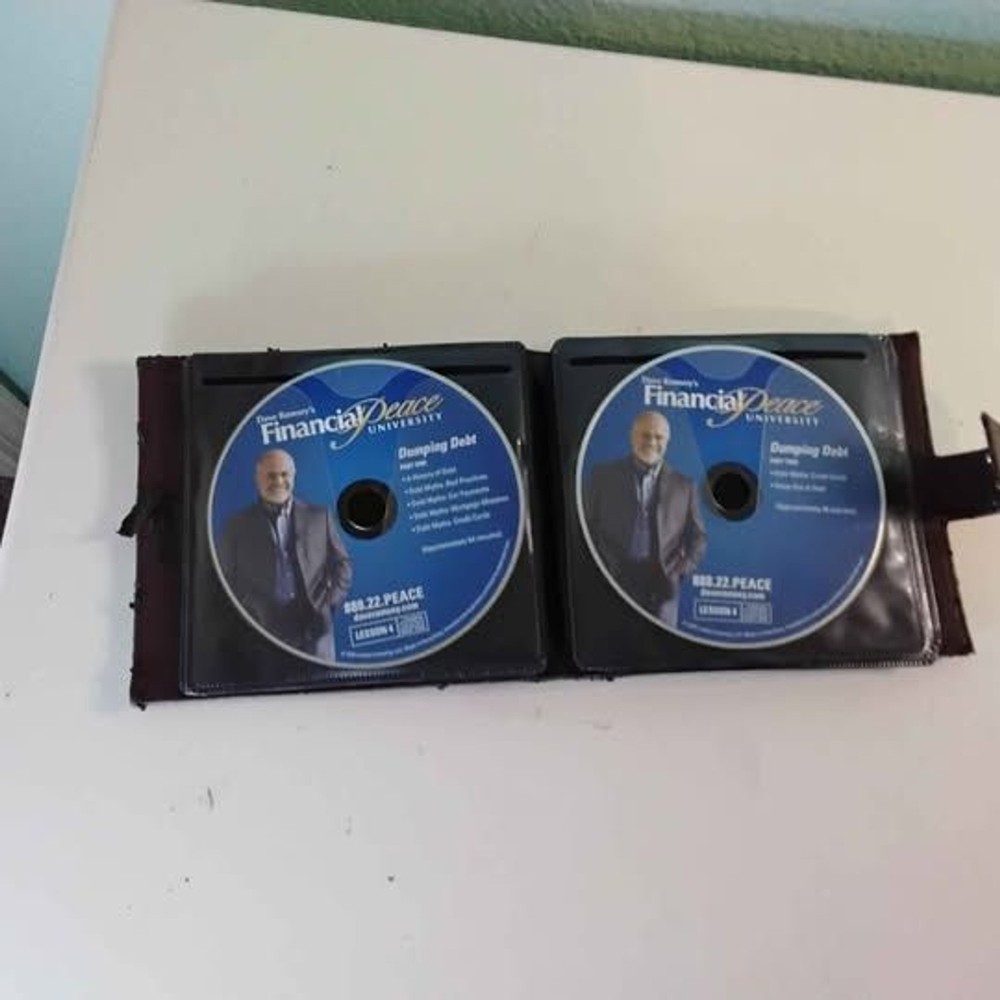 Dave Ramsey's Financial Peace CD's, case & Deluxe Executive Envelope System
