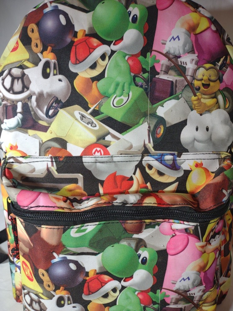 NINTENDO SUPER MARIO BACK PACK ZIPPERED POUCH