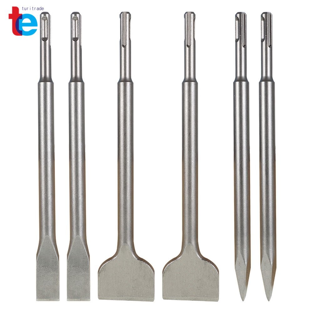 6 Piece SDS plus Chisel Set Concrete Drill Bit Set Rotary Hammer Bits US