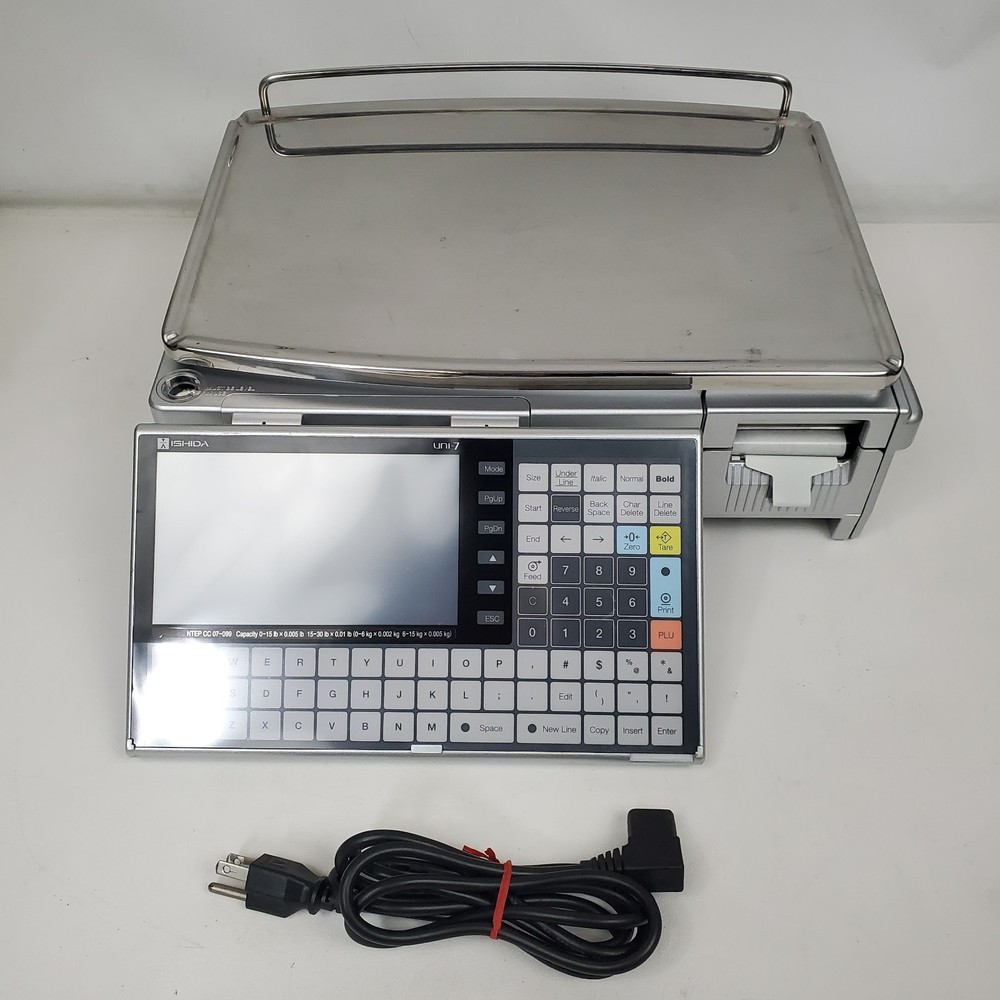 Ishida Uni-7 Computing Retail Scale with Printer