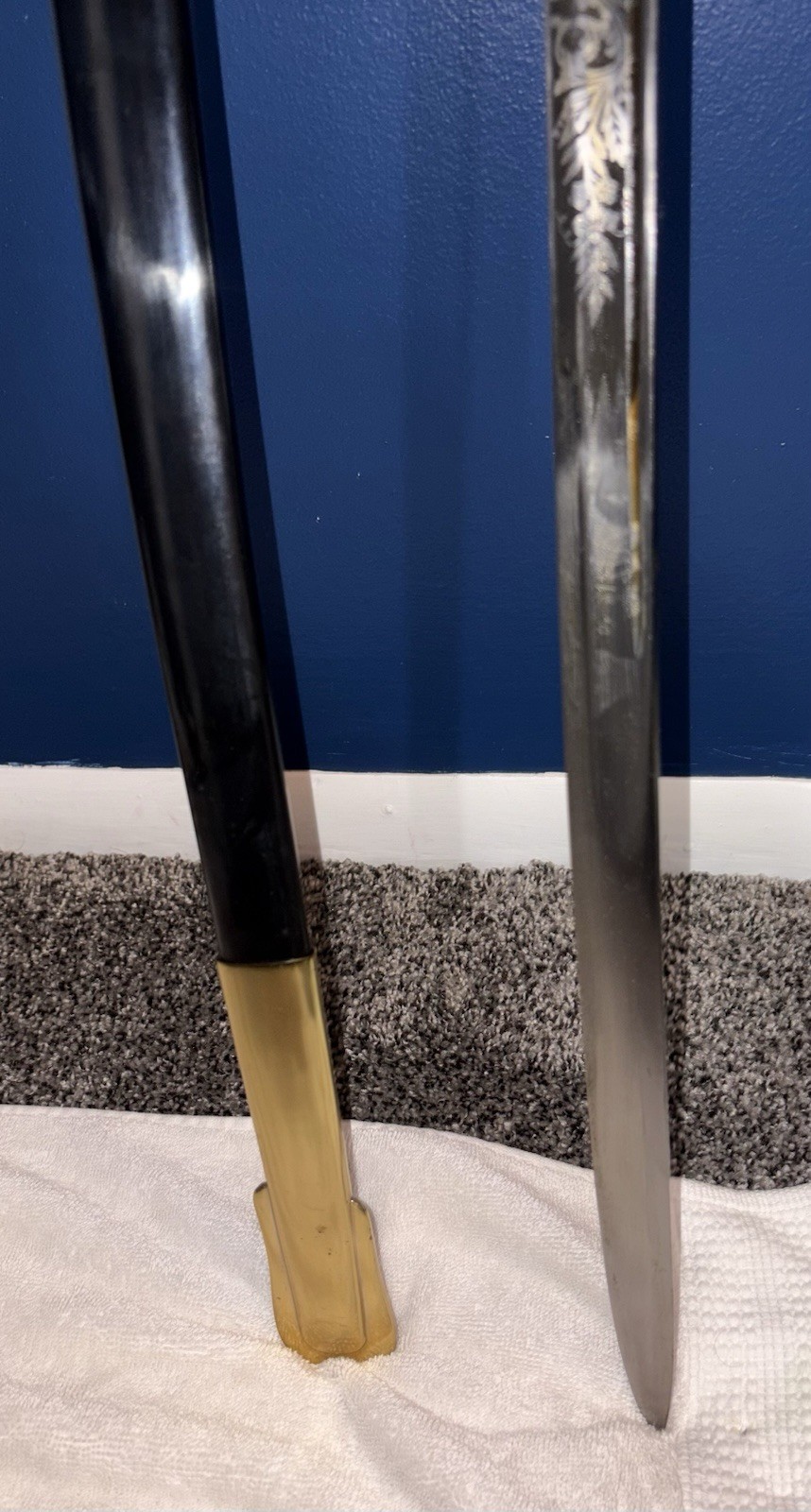 A High Quality Reproduced Model 1850 Staff & Field Officer Sword w/ Scabbard