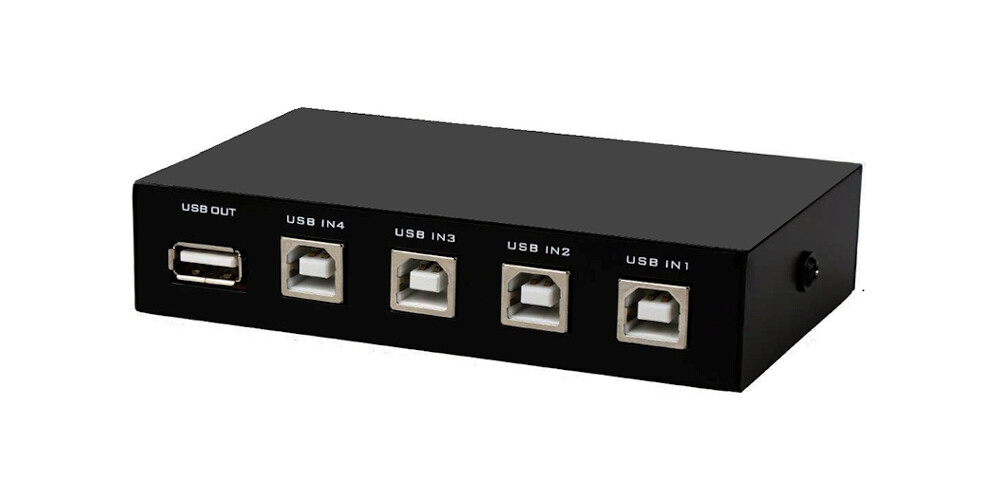 High-Speed USB Device Sharing Switch With 4 USB 2.0 Ports