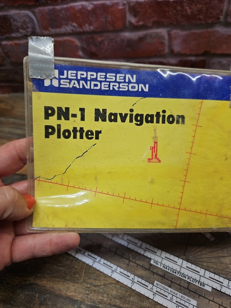 Jeppesen Sanderson, PN-1 Navigation Plotter, 1985 !!!