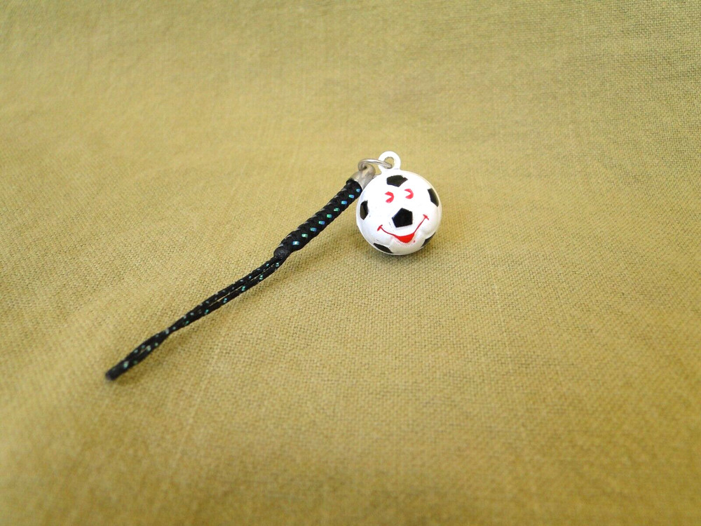 Soccer Ball Charm Bell Strap