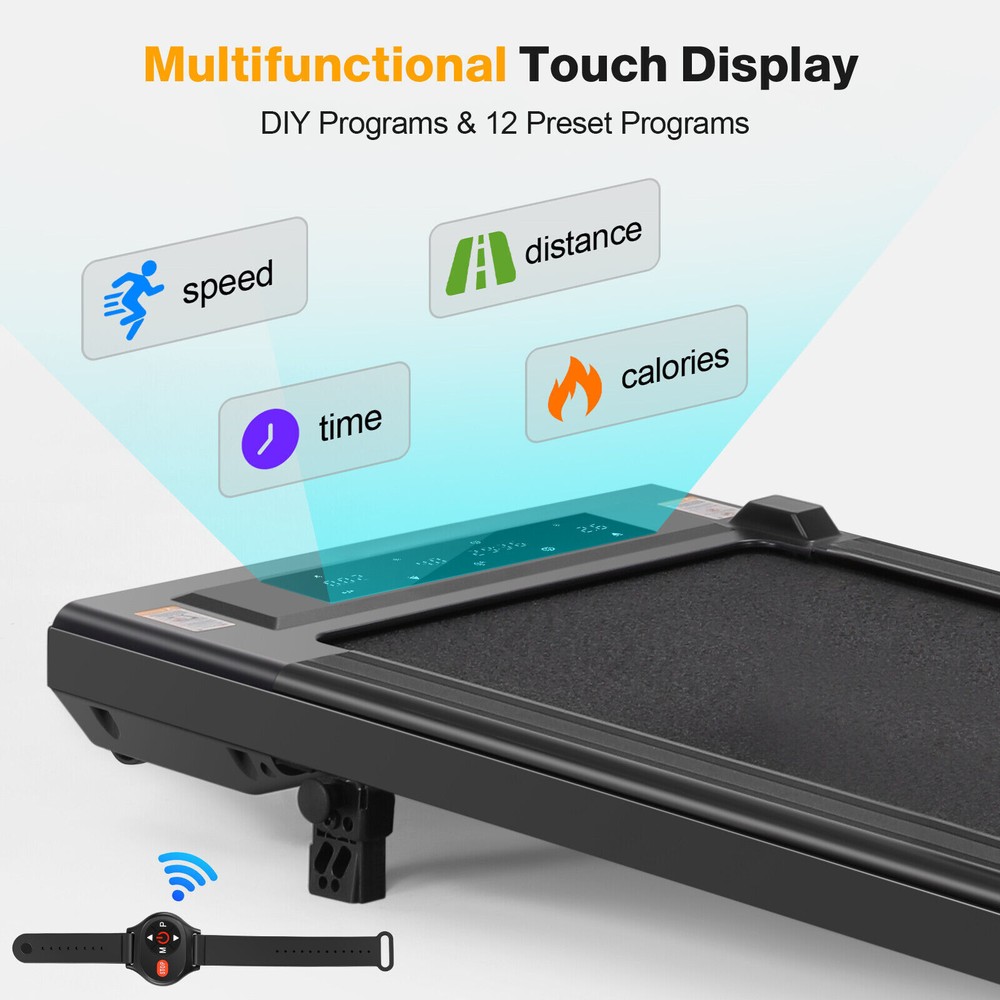 2.5HP Under Desk Treadmill with Incline Walking Pad Machine with Remote Control