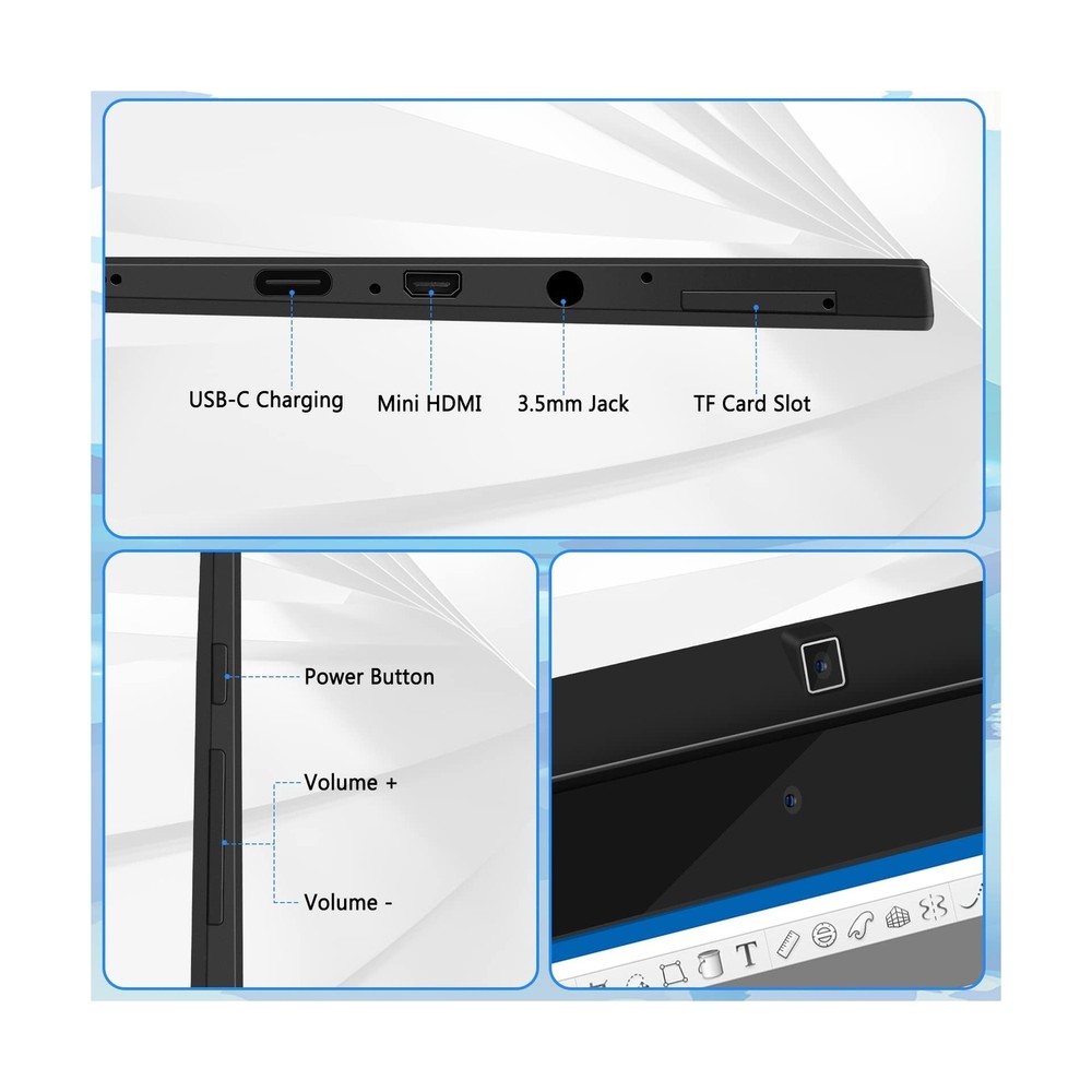 Standalone Drawing Tablet,10.1 inch Drawing Tablet with Screen, No Computer N...