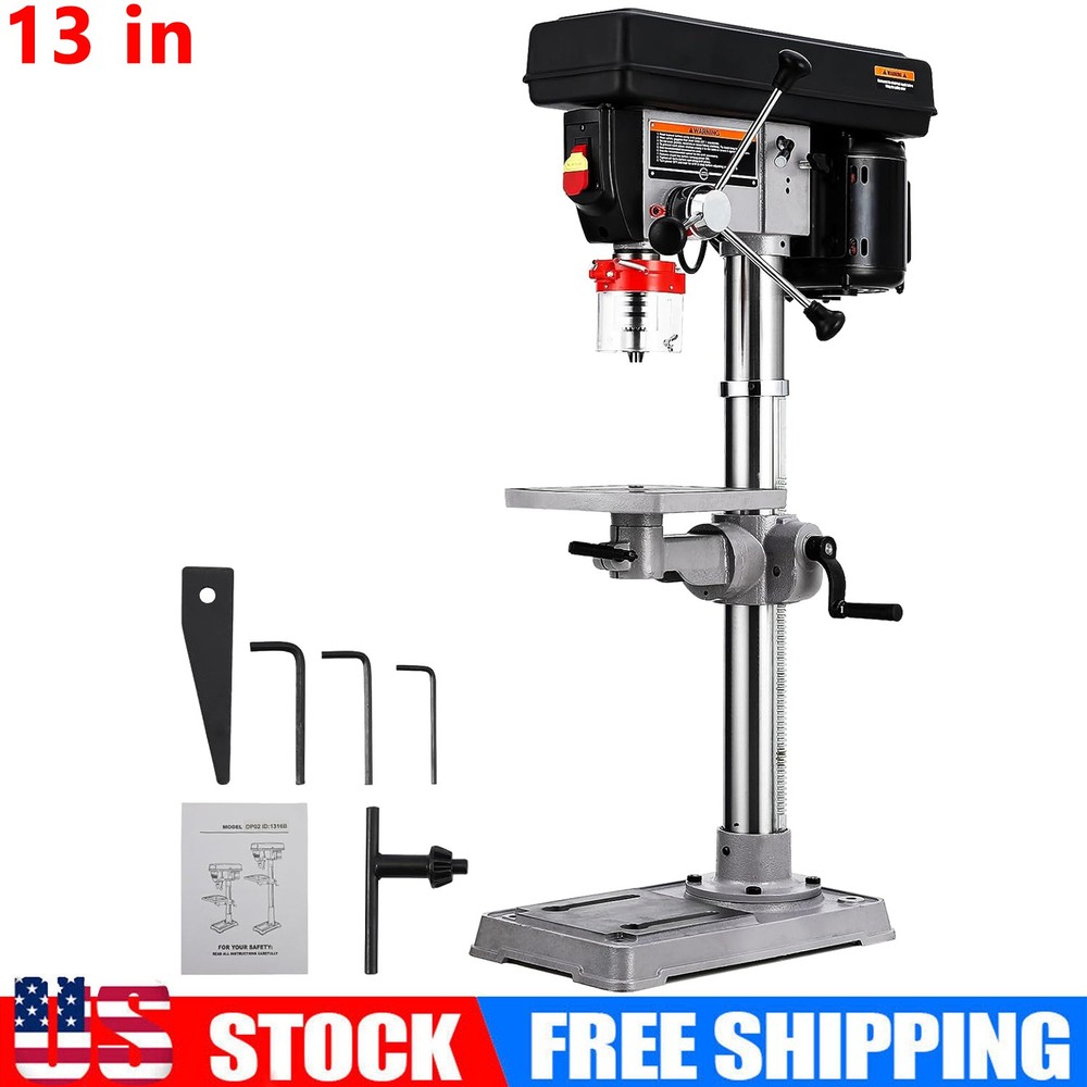 13-Inch Benchtop Drill Press Cast Iron Drill Press 7.5 Amp Variable Speed