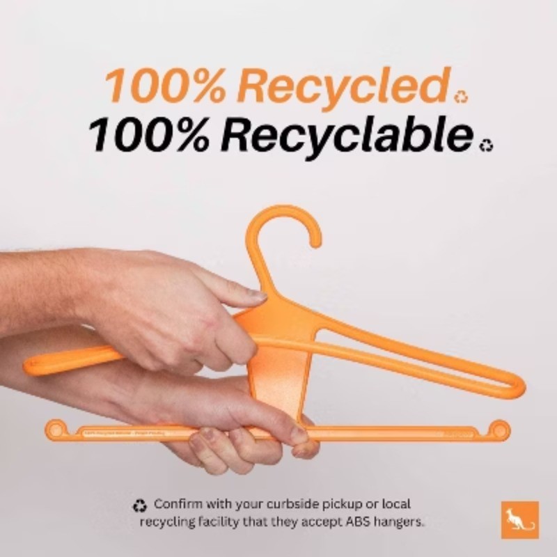 10ct Original Clothes Hangers - Orange