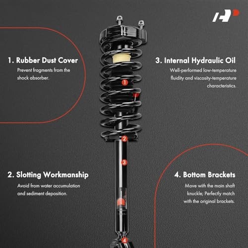 Front Complete Strut and Coil Spring Assembly Compatible with Mercedes-Benz