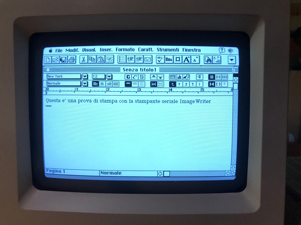 Serial Printer Cable for all Macintosh 8 pin mini Din socket (SE, Classic, etc.)