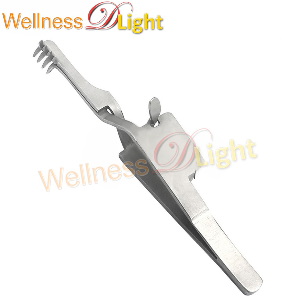 PRO Automatic Cross Action Skin Retractor 4" Sharp Stainless Steel