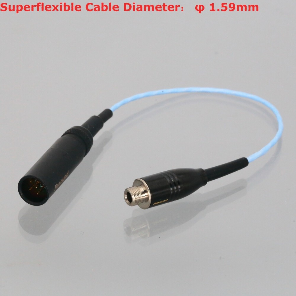 Body-Pack Microphone Mini XLR TA5M 5P Male to 3.5mm Stereo Locking Socket Cable