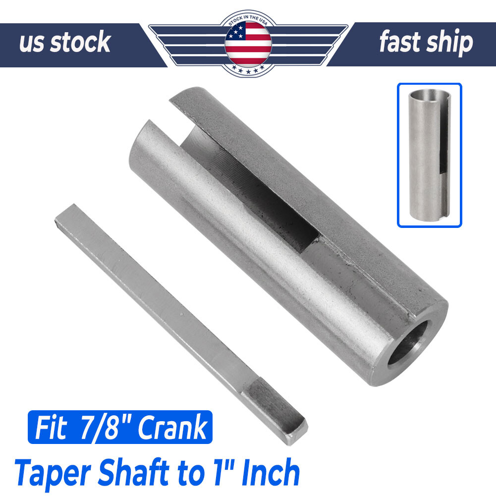 Crank Shaft Adapter Taper to 1" Inch Generator Pressure Washer Engine w/ Key