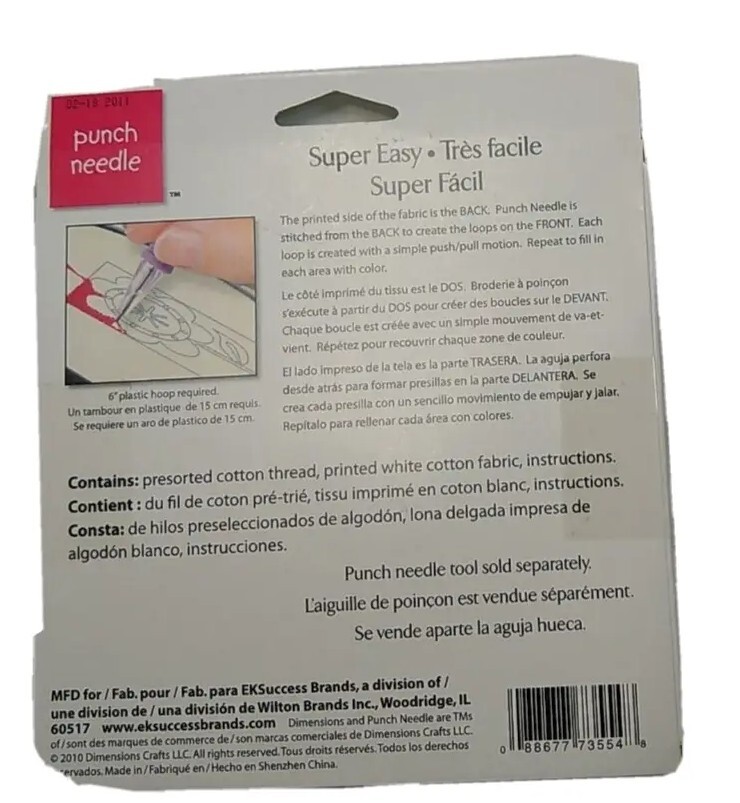 Dimensions Needlecrafts Punch Needle Fancy Chick New