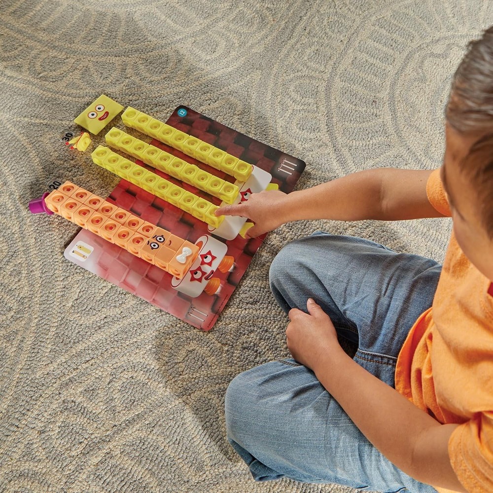 hand2mind Numberblocks Heroes with Zeroes MathLink Cubes Activity Set,...