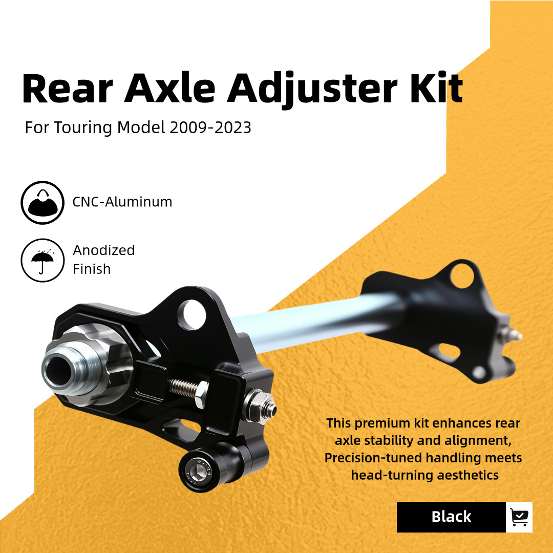 Motorcycle Rear Axle Adjuster Kit For Harley Street Glide Road King FLHR 2009-UP