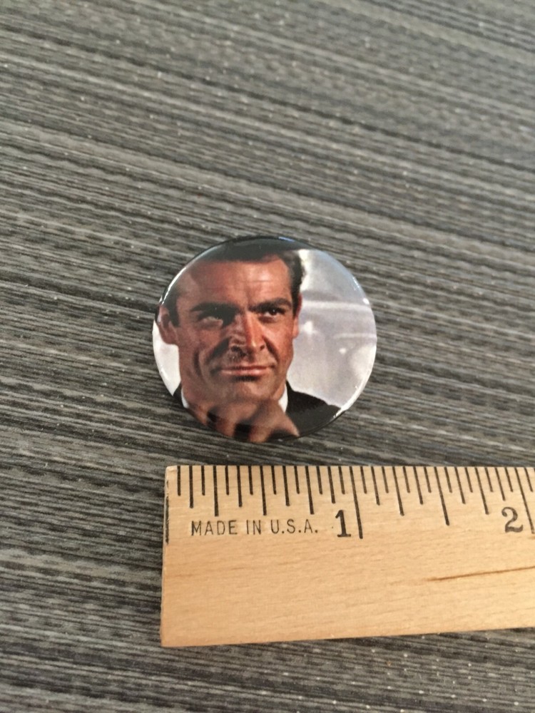 SEAN CONNERY Pin Button Badge 1.25" Bond 007