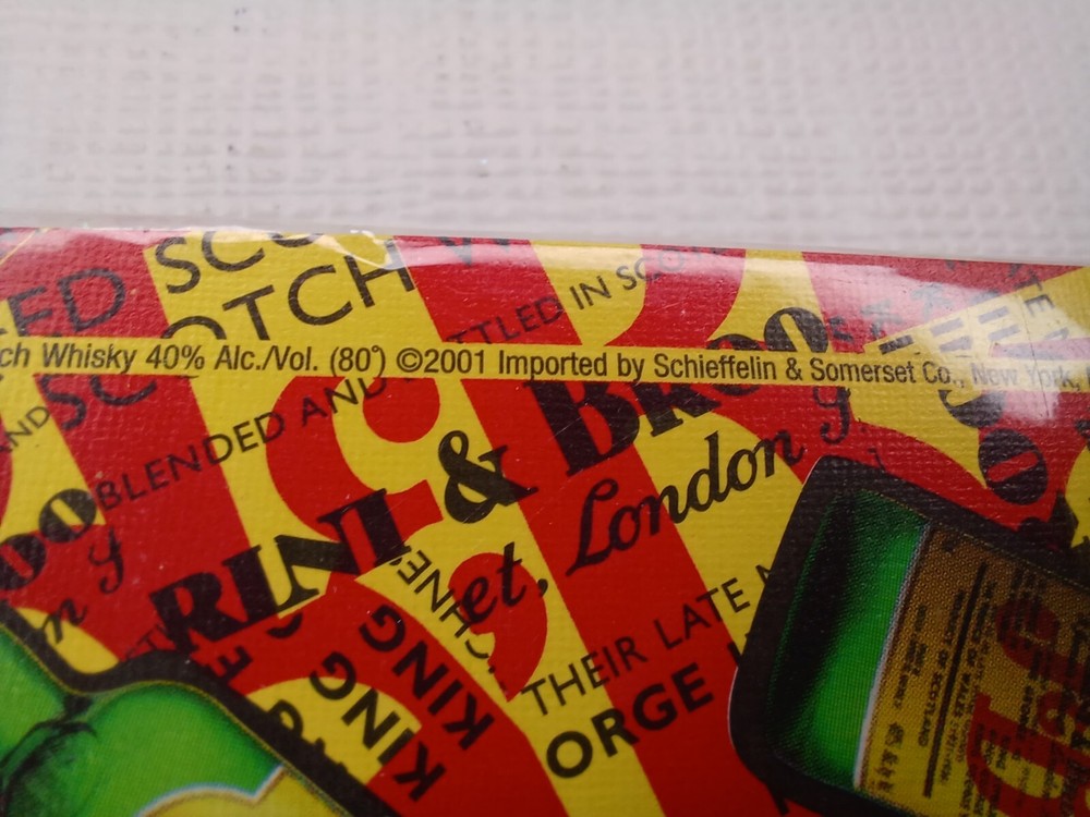 J & B Bottle Playing Cards Deck All Over Pattern New 2001