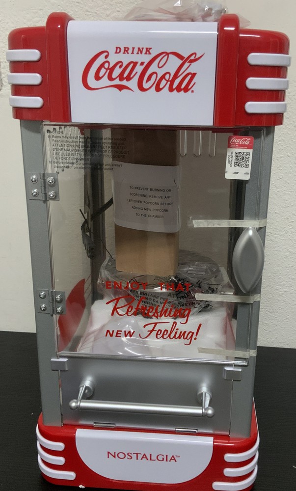 🍿 Nostalgia Popcorn Maker, 2.5 Oz Kettle COCA COLA EDITION” 🆕