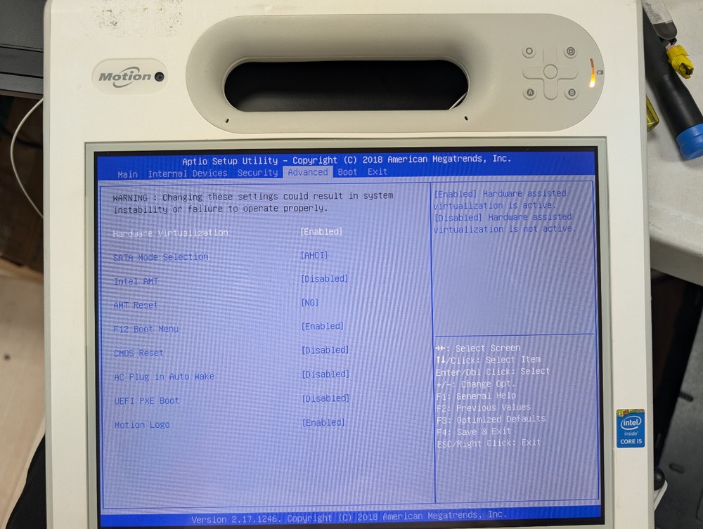 Motion Computing Mc-c5m Intel Core i5-5200u 8Gb RAM 128GB SSD NO OS-4