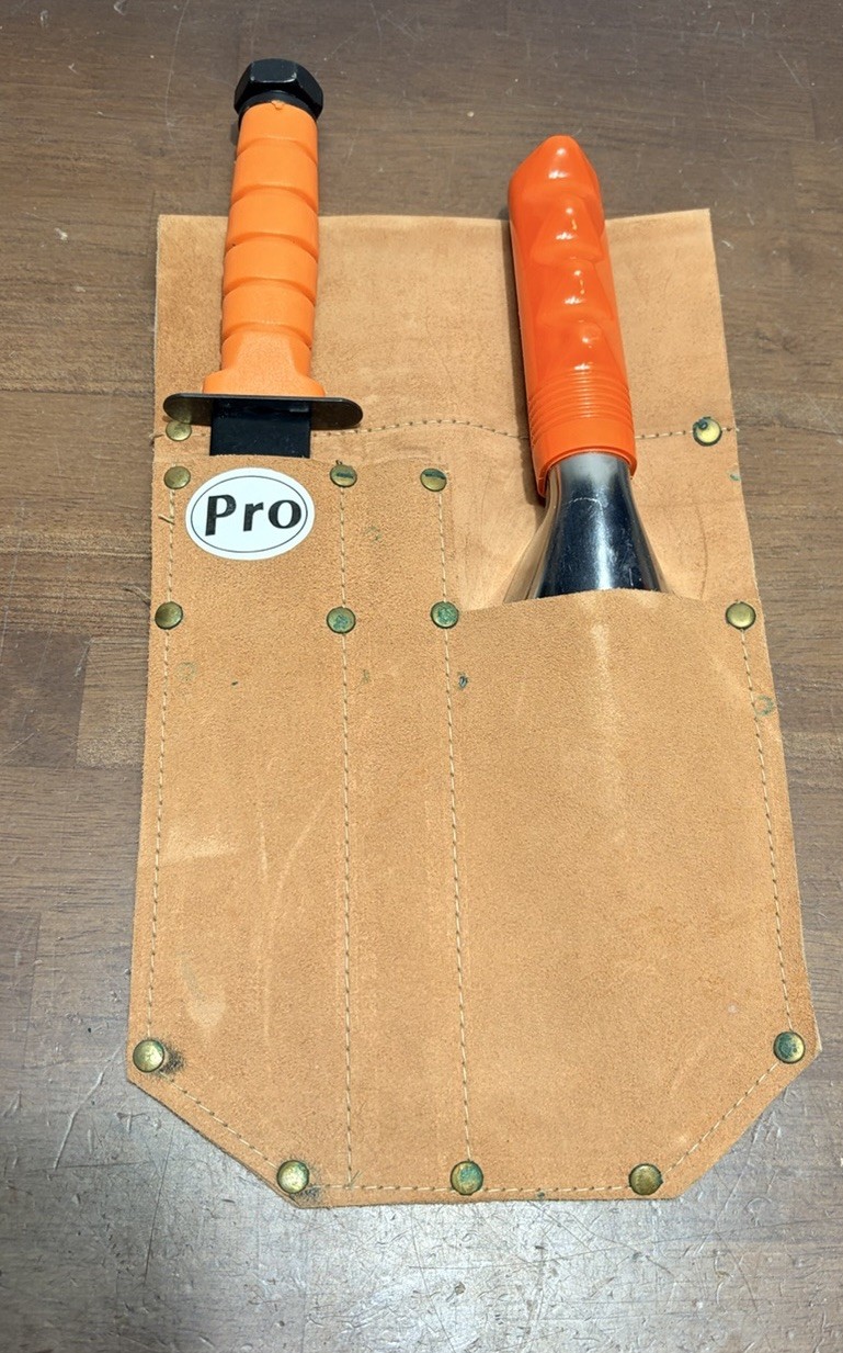 Super Gator Stainless Steel Digging Tool & knife w/Sheath - Metal detecting NOS