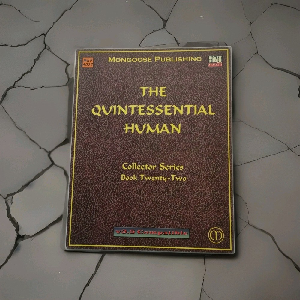 The Quintessential Human, Mongoose Publishing D20 3.5 Roleplaying Softback