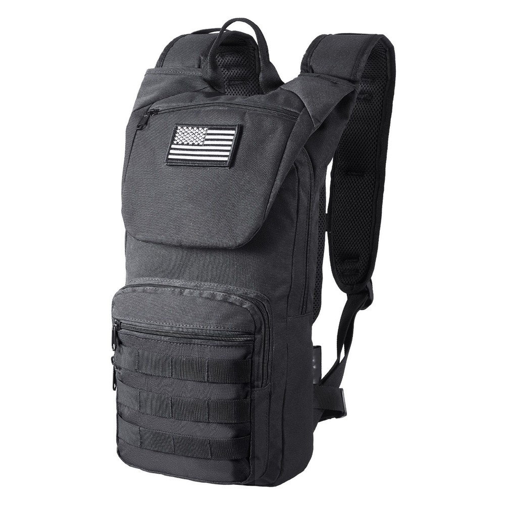 Hydration Backpack, Water Backpack with 3L TPU Water Bladder, Tactical Molle Hik
