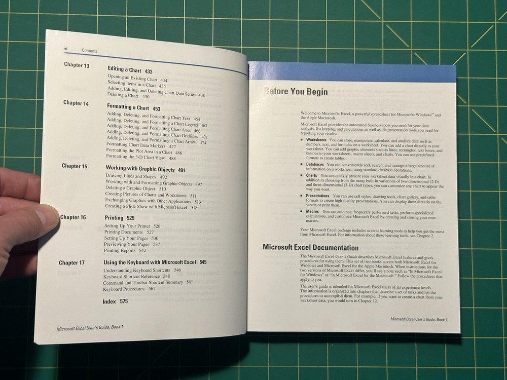 Microsoft Excel User's Guide 1 Version 4.0