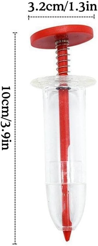 Seeds Dispenser,Mini Seed Spreader Sowing Seeder Tool,Handheld Green