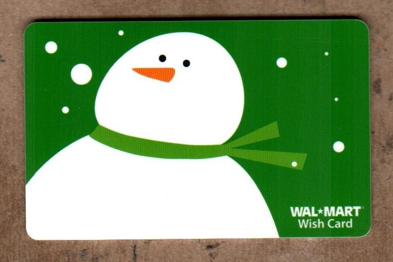 WALMART Snowman ( 2007 ) Gift Card ( $0 )