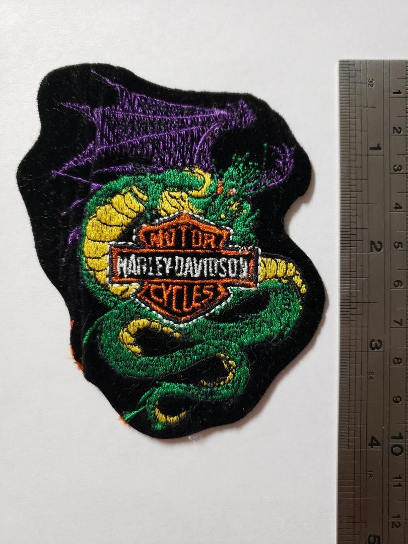 8 Patches Lot Harley-Davidson Motorcycles Cycles Eagle/Dragon/Panda Bear/Wings