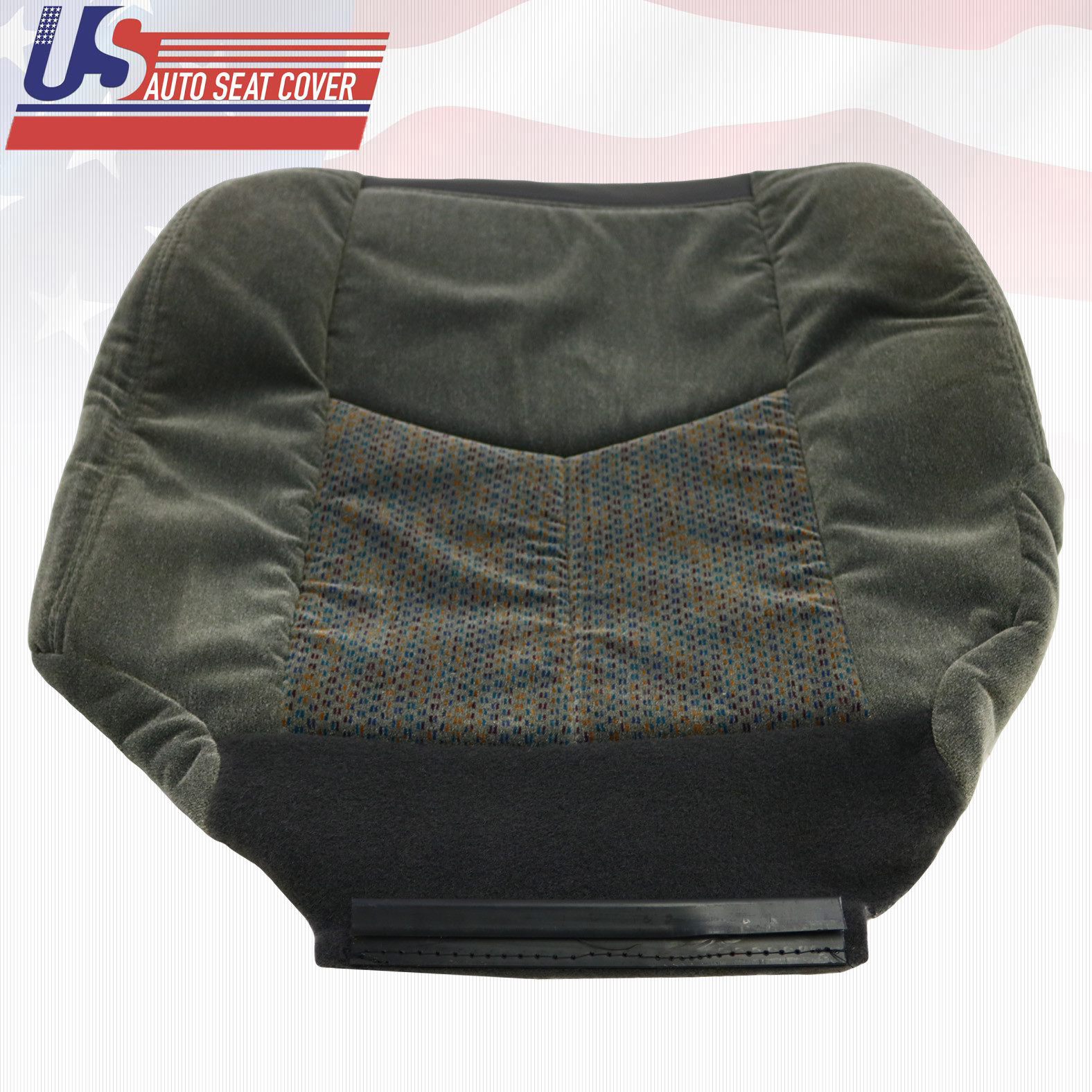 2003 To 2006 Chevy Silverado LS LT Z71 Driver Bottom Cloth Seat Cover Dark Gray